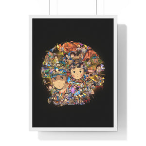 GRAVE OF THE FIREFLIES COLOR FRAMED POSTER GRAVE OF THE FIREFLIES COLOR FRAMED POSTER