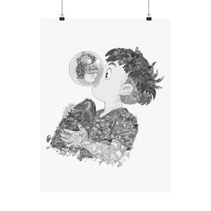 PONYO BLACK & WHITE POSTER PONYO BLACK & WHITE POSTER