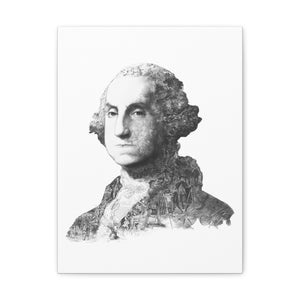 GEORGE WASHINGTON BLACK & WHITE CANVAS GEORGE WASHINGTON BLACK & WHITE CANVAS