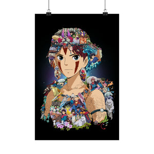 PRINCESS MONONOKE COLOR POSTER PRINCESS MONONOKE COLOR POSTER