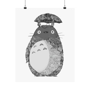 TOTORO BLACK & WHITE POSTER TOTORO BLACK & WHITE POSTER