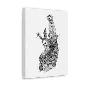 ALL MIGHT BLACK & WHITE CANVAS ALL MIGHT BLACK & WHITE CANVAS