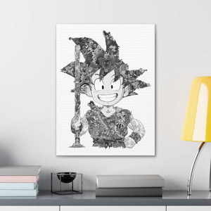 KID GOKU BLACK & WHITE CANVAS KID GOKU BLACK & WHITE CANVAS