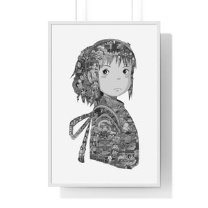 CHIHIRO BLACK & WHITE FRAMED POSTER CHIHIRO BLACK & WHITE FRAMED POSTER