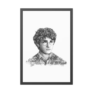 HARRY POTTER BLACK & WHITE FRAMED POSTER HARRY POTTER BLACK & WHITE FRAMED POSTER