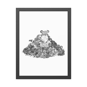 KUMA BLACK & WHITE FRAMED POSTER KUMA BLACK & WHITE FRAMED POSTER