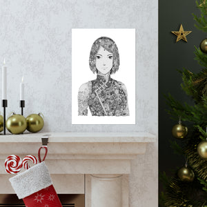 SAKURA BLACK & WHITE POSTER SAKURA BLACK & WHITE POSTER