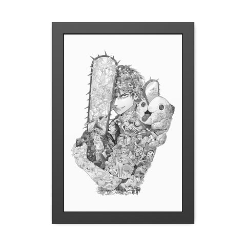 DENJI BLACK & WHITE FRAMED POSTER DENJI BLACK & WHITE FRAMED POSTER