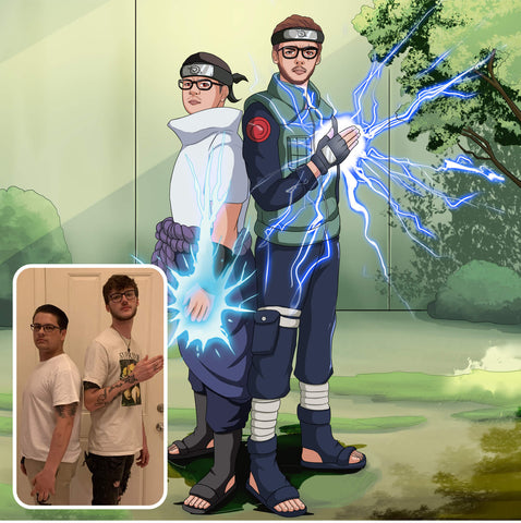 Turned Ninja landing_art ninja