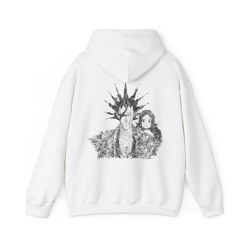KENPACHI BLACK & WHITE HOODIE (Ship from Viet Nam)