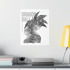 GOKU VEGETA BLACK & WHITE POSTER GOKU VEGETA BLACK & WHITE POSTER