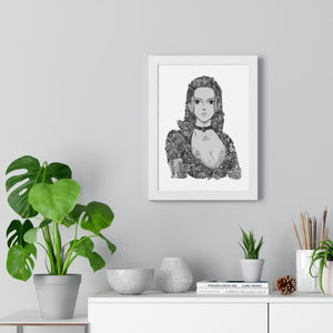 ROBIN BLACK & WHITE FRAMED POSTER ROBIN BLACK & WHITE FRAMED POSTER