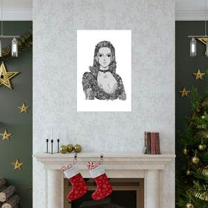 ROBIN BLACK & WHITE POSTER ROBIN BLACK & WHITE POSTER