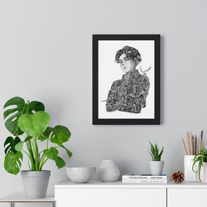 LEVI BLACK & WHITE FRAMED POSTER LEVI BLACK & WHITE FRAMED POSTER