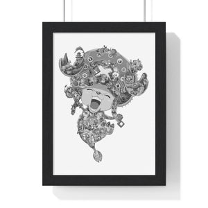 CHOPPER BLACK & WHITE FRAMED POSTER CHOPPER BLACK & WHITE FRAMED POSTER