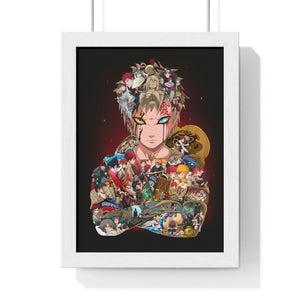 GAARA COLOR FRAMED POSTER GAARA COLOR FRAMED POSTER