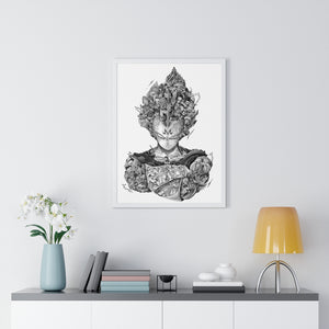 VEGETA BLACK & WHITE FRAMED POSTER VEGETA BLACK & WHITE FRAMED POSTER