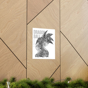 GOKU VEGETA BLACK & WHITE POSTER GOKU VEGETA BLACK & WHITE POSTER