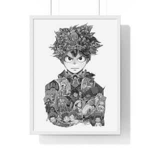 DEKU BLACK & WHITE FRAMED POSTER DEKU BLACK & WHITE FRAMED POSTER