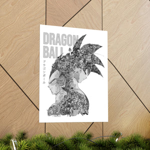 GOKU VEGETA BLACK & WHITE POSTER GOKU VEGETA BLACK & WHITE POSTER