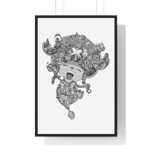 CHOPPER BLACK & WHITE FRAMED POSTER CHOPPER BLACK & WHITE FRAMED POSTER