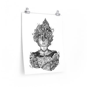 VEGETA BLACK & WHITE POSTER VEGETA BLACK & WHITE POSTER