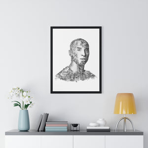 KOBE BRYANT BLACK & WHITE FRAMED POSTER KOBE BRYANT BLACK & WHITE FRAMED POSTER