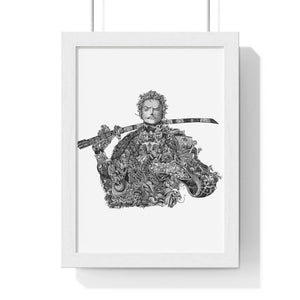 ZORO BLACK & WHITE FRAMED POSTER ZORO BLACK & WHITE FRAMED POSTER