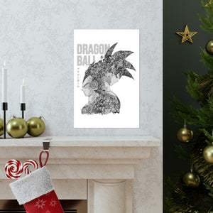 GOKU VEGETA BLACK & WHITE POSTER GOKU VEGETA BLACK & WHITE POSTER