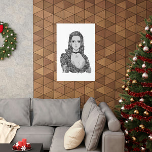 ROBIN BLACK & WHITE POSTER ROBIN BLACK & WHITE POSTER