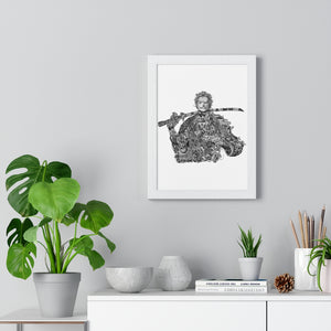 ZORO BLACK & WHITE FRAMED POSTER ZORO BLACK & WHITE FRAMED POSTER