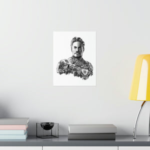 IRON MAN BLACK & WHITE POSTER IRON MAN BLACK & WHITE POSTER