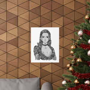 ROBIN BLACK & WHITE POSTER ROBIN BLACK & WHITE POSTER