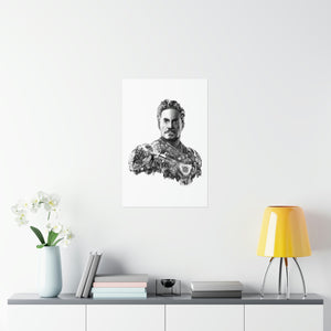 IRON MAN BLACK & WHITE POSTER IRON MAN BLACK & WHITE POSTER