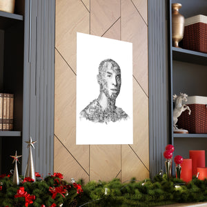 KOBE BRYANT BLACK & WHITE POSTER KOBE BRYANT BLACK & WHITE POSTER