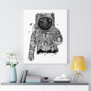 ASTRONAUT BLACK & WHITE CANVAS ASTRONAUT BLACK & WHITE CANVAS