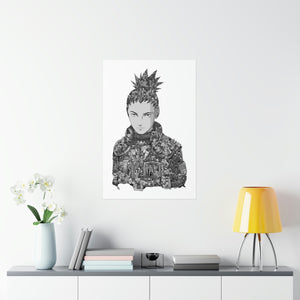 SHIKAMARU BLACK & WHITE POSTER SHIKAMARU BLACK & WHITE POSTER