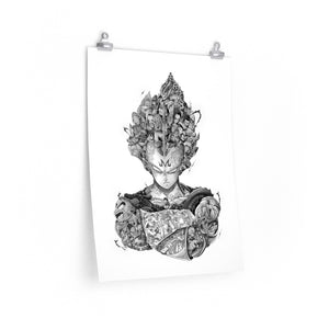 VEGETA BLACK & WHITE POSTER VEGETA BLACK & WHITE POSTER