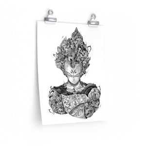 VEGETA BLACK & WHITE POSTER VEGETA BLACK & WHITE POSTER
