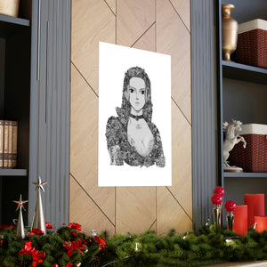 ROBIN BLACK & WHITE POSTER ROBIN BLACK & WHITE POSTER