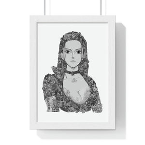 ROBIN BLACK & WHITE FRAMED POSTER ROBIN BLACK & WHITE FRAMED POSTER