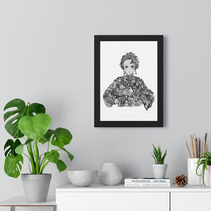 TANRJIO BLACK & WHITE FRAMED POSTER TANRJIO BLACK & WHITE FRAMED POSTER