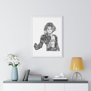 EDWARD ELRIC BLACK & WHITE FRAMED POSTER EDWARD ELRIC BLACK & WHITE FRAMED POSTER