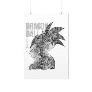 GOKU VEGETA BLACK & WHITE POSTER GOKU VEGETA BLACK & WHITE POSTER