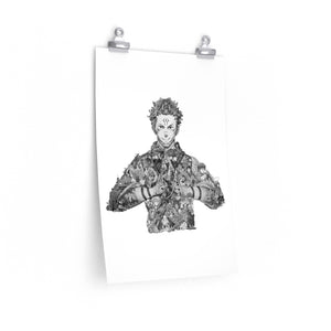 SUKUNA BLACK & WHITE POSTER SUKUNA BLACK & WHITE POSTER