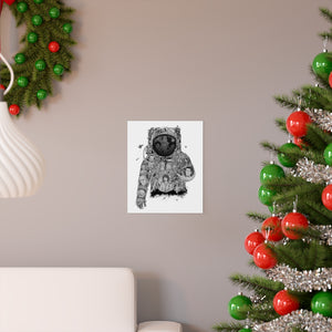 ASTRONAUT BLACK & WHITE POSTER ASTRONAUT BLACK & WHITE POSTER