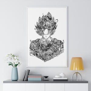 GOKU BLACK & WHITE FRAMED POSTER GOKU BLACK & WHITE FRAMED POSTER