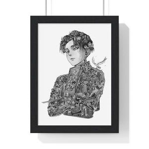 LEVI BLACK & WHITE FRAMED POSTER LEVI BLACK & WHITE FRAMED POSTER