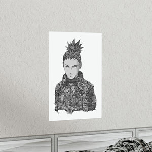 SHIKAMARU BLACK & WHITE POSTER SHIKAMARU BLACK & WHITE POSTER