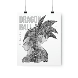 GOKU VEGETA BLACK & WHITE POSTER GOKU VEGETA BLACK & WHITE POSTER